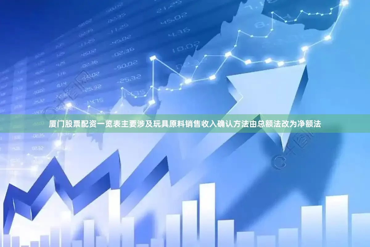 厦门股票配资一览表主要涉及玩具原料销售收入确认方法由总额法改为净额法